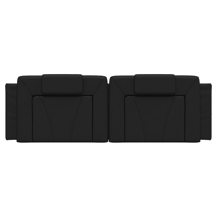 Coussin de tête de lit 160 cm similicuir noir - 33% de remise