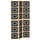 Paravent 3 panneaux bois noir - 34% de remise