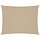 Voile d'ombrage rectangulaire 2,5x4 m beige - 33% de remise