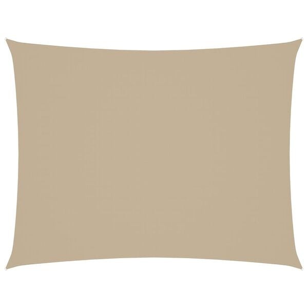 Voile d'ombrage rectangulaire 2,5x4 m beige - 33% de remise