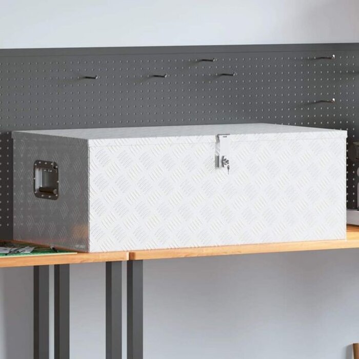 Coffre de rangement en aluminium 100x55x37 cm - 35% de remise