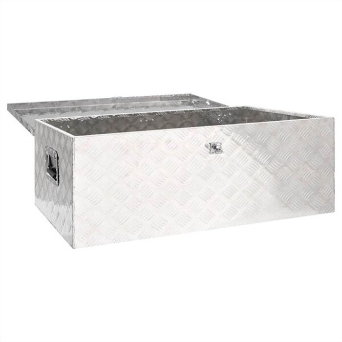 Coffre de rangement en aluminium 100x55x37 cm - 35% de remise