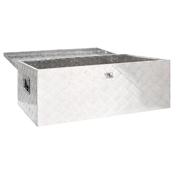 Coffre de rangement en aluminium 100x55x37 cm - 35% de remise