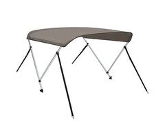 Vidaxl Taud de soleil Bimini 2 arceaux 150x120x110 cm gris - 46% de remise