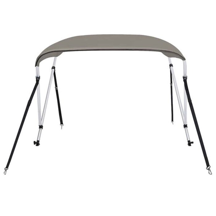 Taud de soleil Bimini 2 arceaux 150x120x110 cm gris - 34% de remise