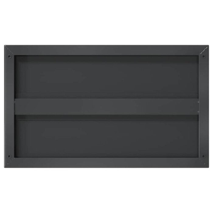 Lot de 2 étagères murales 50x30 cm en acier noir - 33% de remise