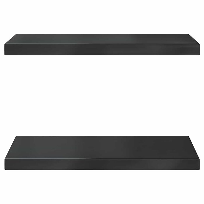 Lot de 2 étagères murales 50x30 cm en acier noir - 33% de remise