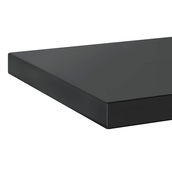Lot de 2 étagères murales 50x30 cm en acier noir - 33% de remise