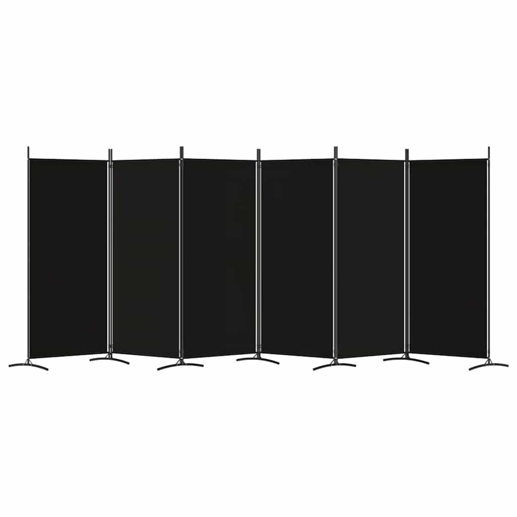 Paravent 6 panneaux 520x180 cm noir - 34% de remise