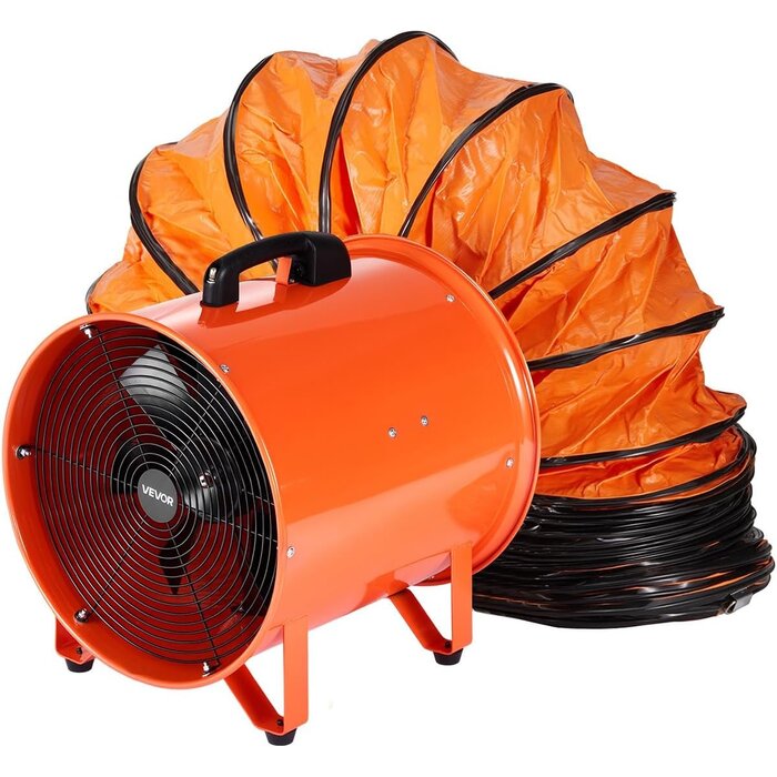 Ventilateur industriel 900W 16" avec flexible 10m - 35% de remise