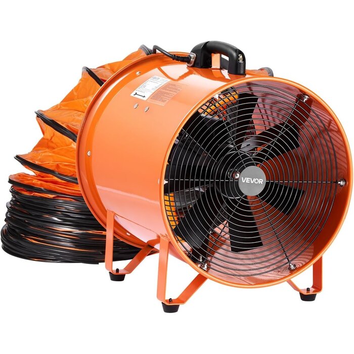 Ventilateur industriel 900W 16" avec flexible 10m - 35% de remise