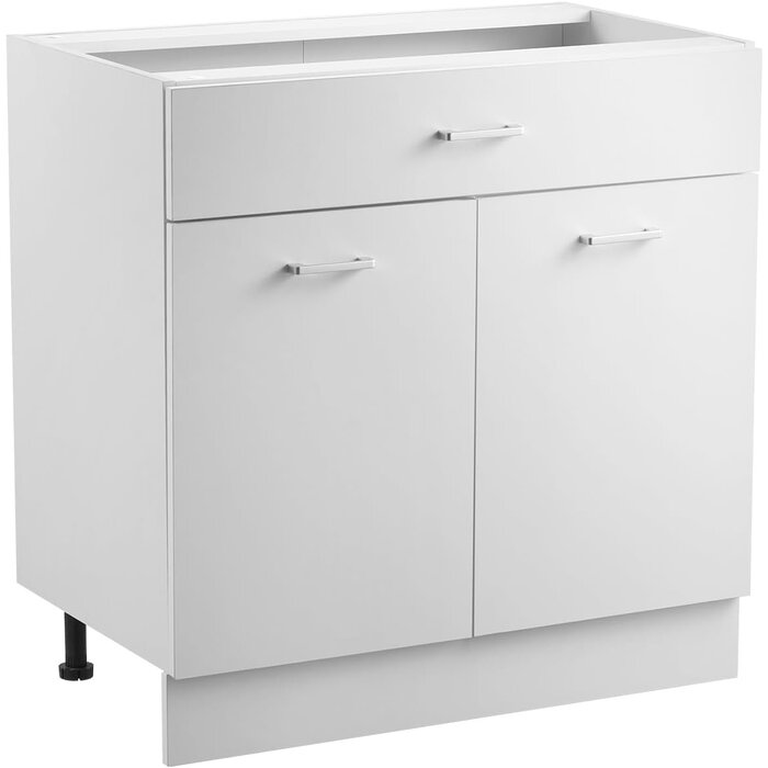 Meuble bas de cuisine blanc - 800x475x816mm - 34% de remise