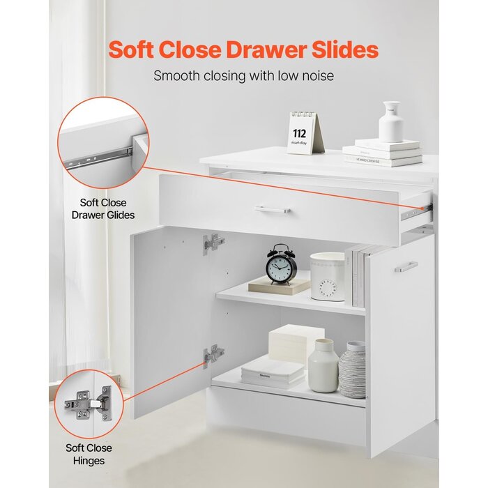 Meuble bas de cuisine blanc - 800x475x816mm - 34% de remise
