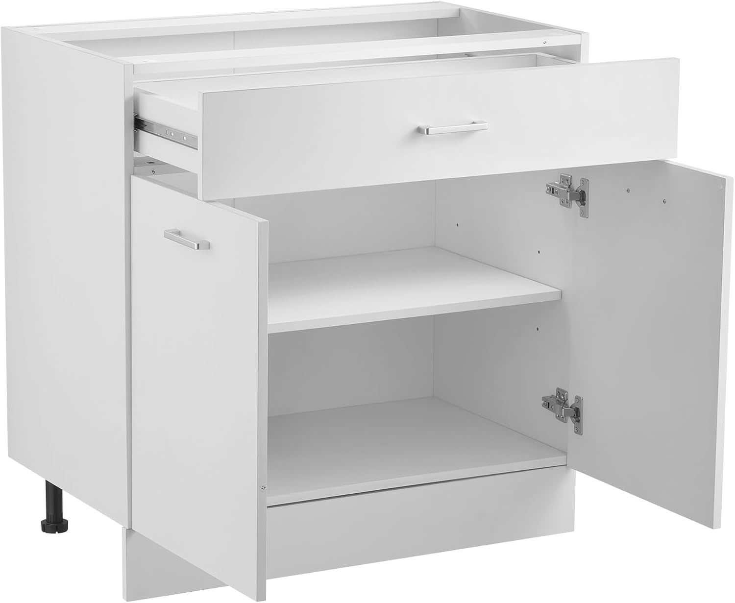 Meuble bas de cuisine blanc - 800x475x816mm - 34% de remise