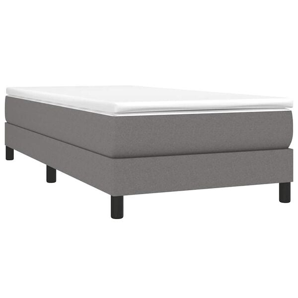 Cadre de lit en tissu gris foncé 100x200 cm - 33% de remise