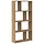 Bibliothèque géométrique chêne artisanal 60x120cm - 34% de remise