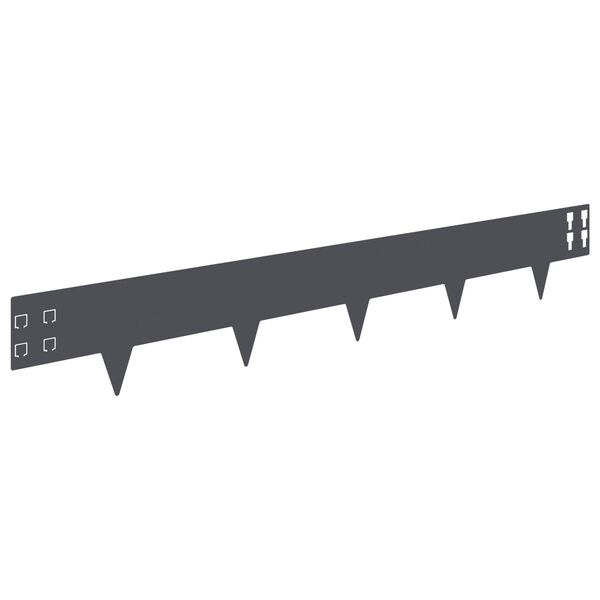 Vidaxl Bordure de jardin acier anthracite 20 pièces - 34% de remise