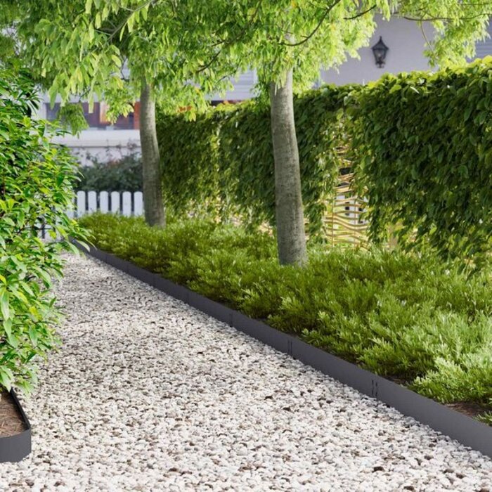 Vidaxl Bordure de jardin acier anthracite 20 pièces - 34% de remise