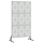 Paravent de jardin 100x180 cm en acier argenté - 34% de remise