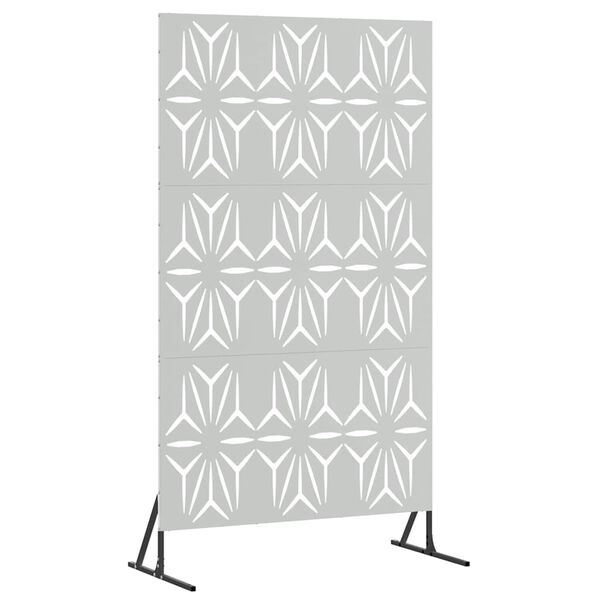 Paravent de jardin 100x180 cm en acier argenté - 34% de remise