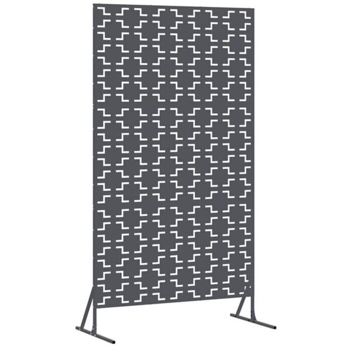 Paravent d'extérieur en acier 180cm Anthracite - 34% de remise