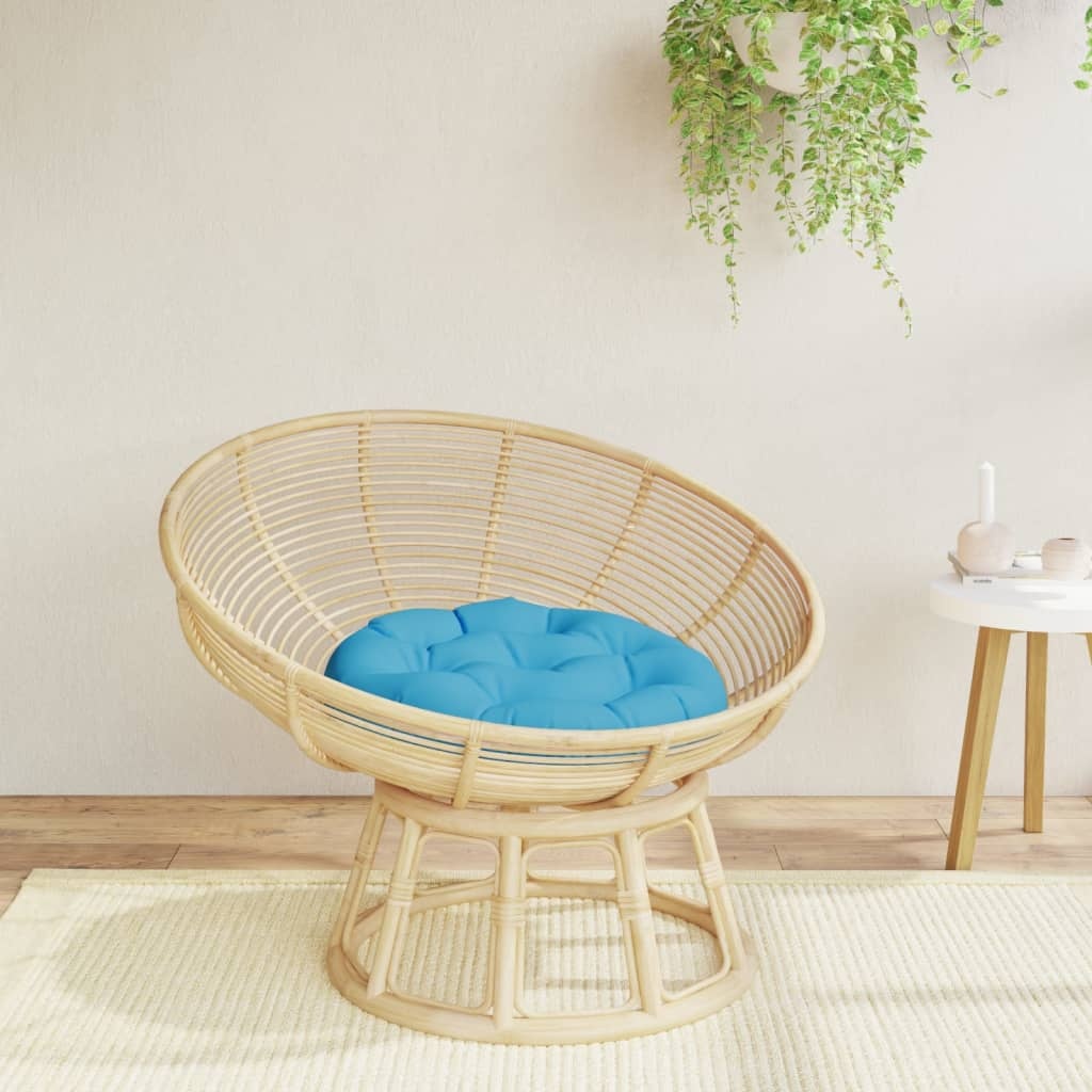 Coussin rond bleu clair Ø 60x11 cm - 30% de remise