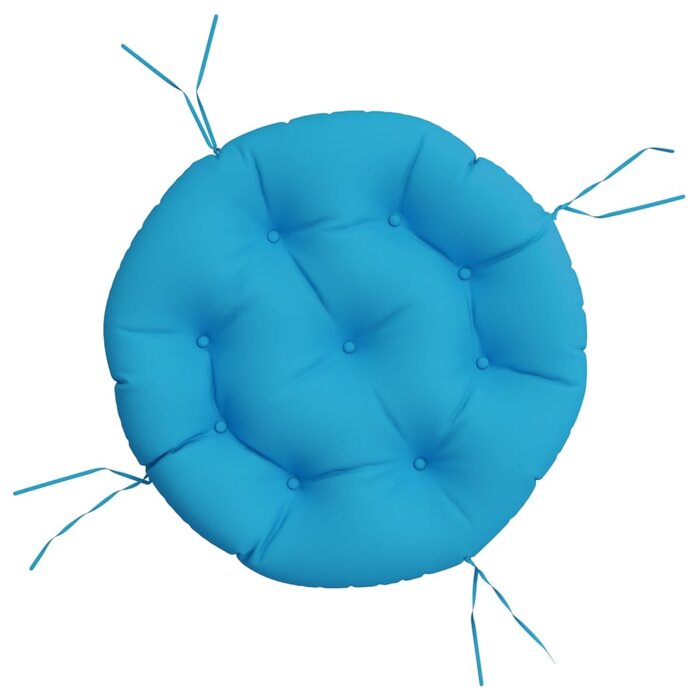 Coussin rond bleu clair Ø 60x11 cm - 30% de remise