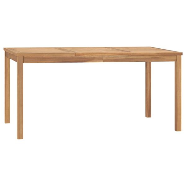 Table de jardin en teck massif 160x80 cm - 35% de remise