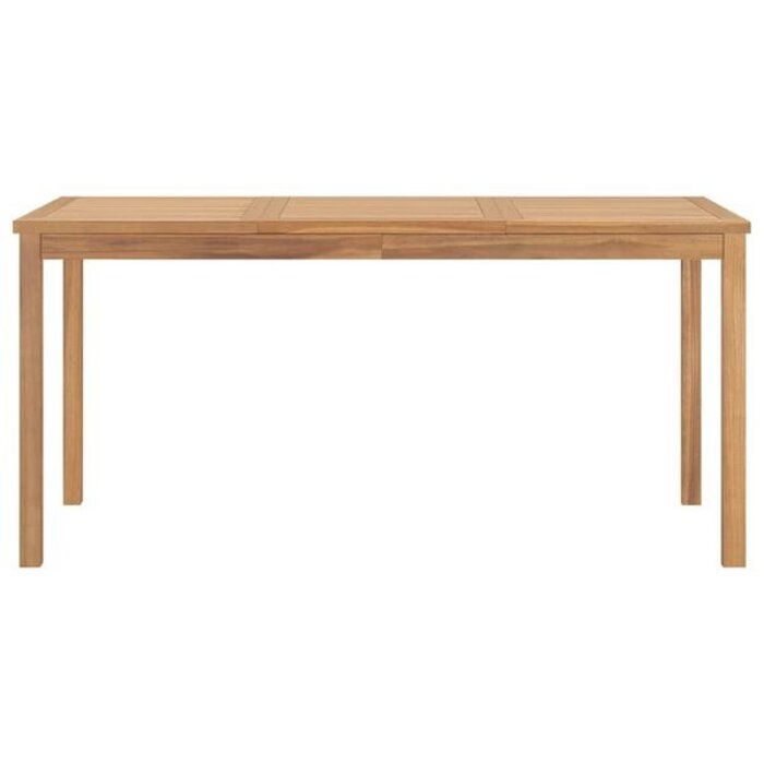 Table de jardin en teck massif 160x80 cm - 35% de remise