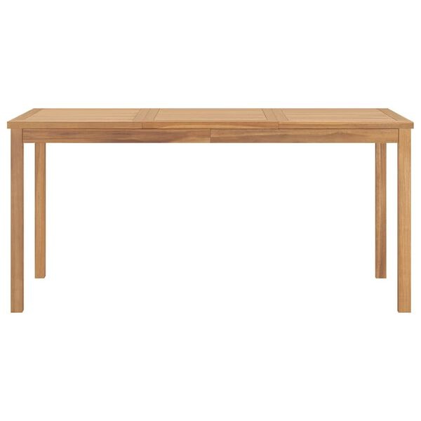 Table de jardin en teck massif 160x80 cm - 35% de remise