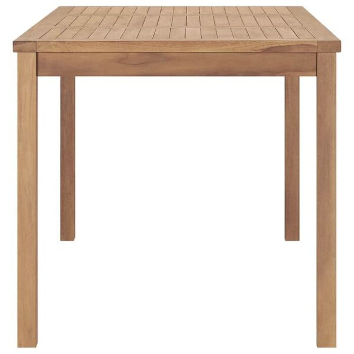 Table de jardin en teck massif 160x80 cm - 35% de remise
