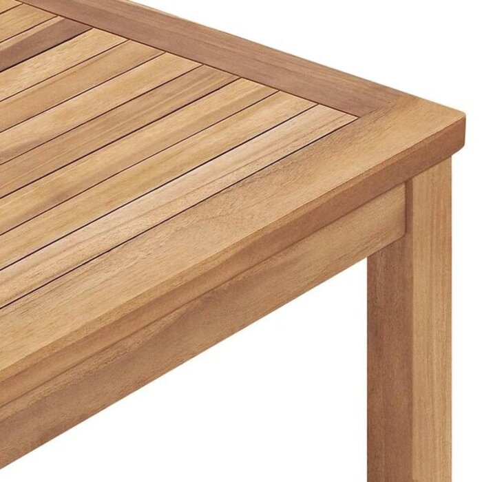 Table de jardin en teck massif 160x80 cm - 35% de remise