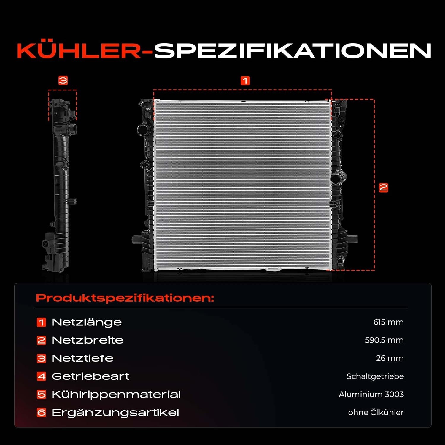 Radiateur de refroidissement moteur Chrome Taille L - 35% de remise