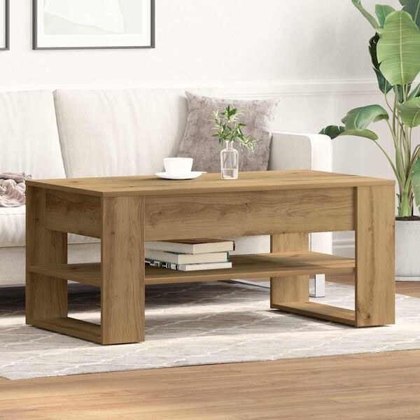 Table basse chêne artisan 102 cm - 34% de remise