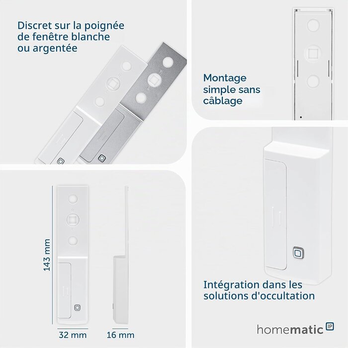 Capteur de fenêtre intelligent grijs wit S - 28% de remise