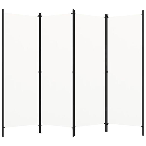 Paravent 4 panneaux blanc 200x180cm - Déballé - 32% de remise