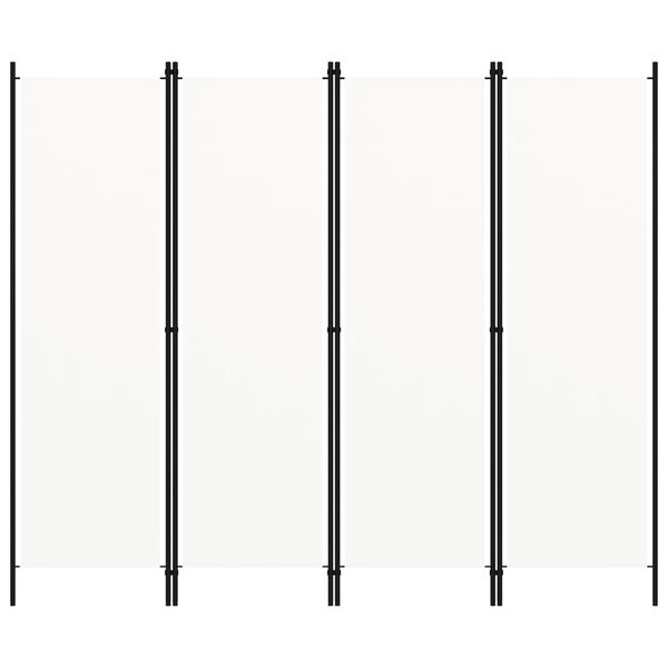Paravent 4 panneaux blanc 200x180cm - Déballé - 32% de remise