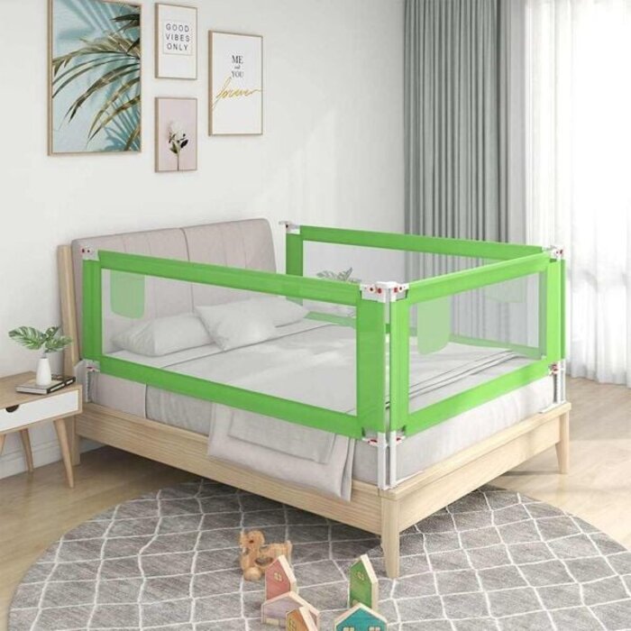 Vidaxl Barrière de lit pour enfant 180x25 cm - Vert - 33% de remise