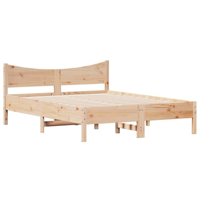 Vidaxl Cadre de lit en bois de pin massif 120x200 cm - 29% de remise