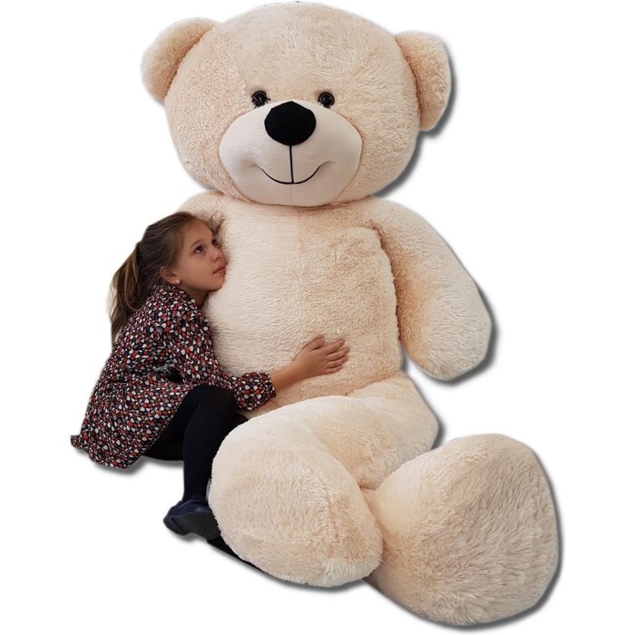 Viking Choice Ours en peluche géant XXL 220 cm - Beige - 34% de remise
