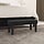Banc design en velours noir 70x30x30 cm - 27% de remise
