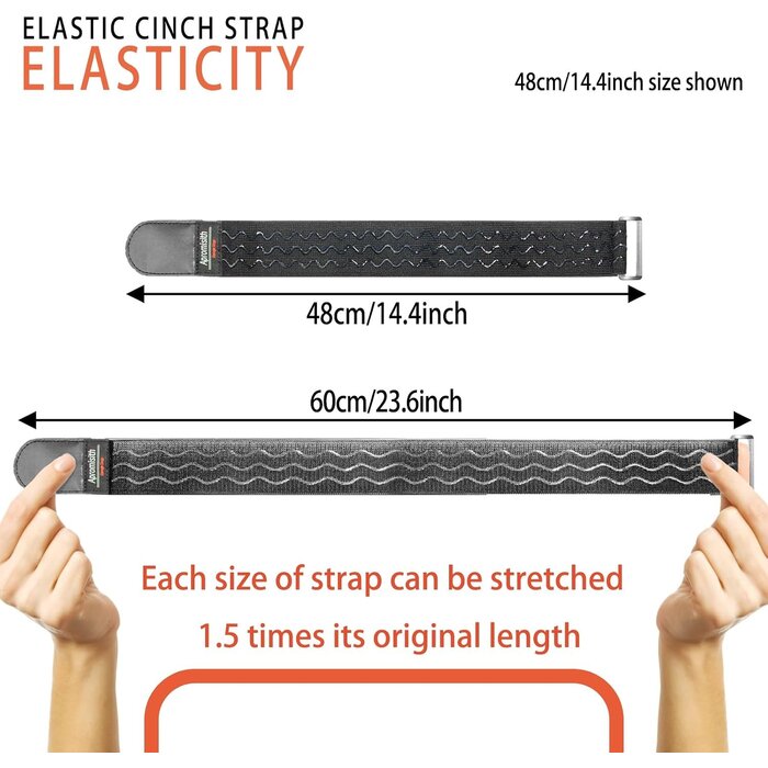 Lot de 8 attaches élastiques velcro 30 cm - 25% de remise