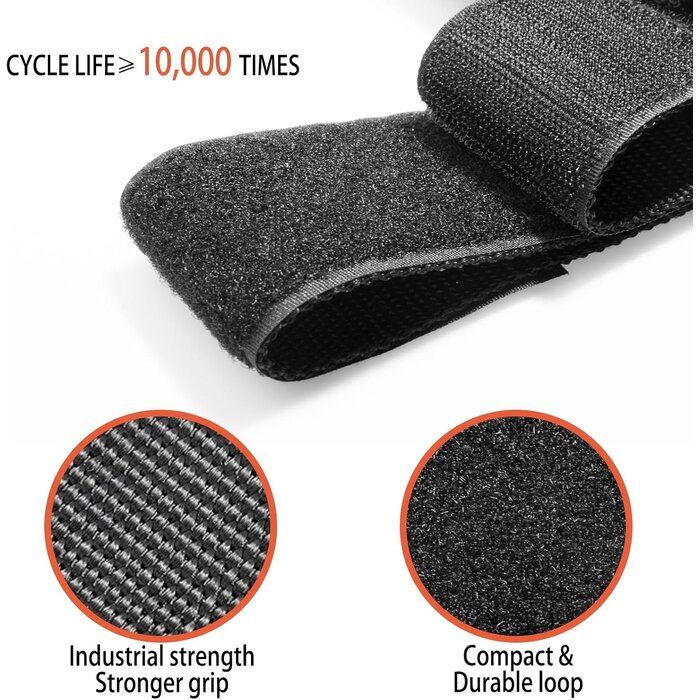 Lot de 8 attaches Velcro élastiques antidérapantes 30 cm - 25% de remise