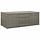 Coffre de jardin en résine tressée 180 cm - Gris - 38% de remise