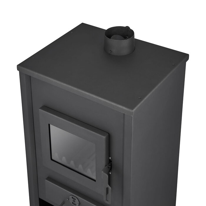 Viking Choice Poêle à bois avec bouilleur 15 kW Antracite - 45% de remise