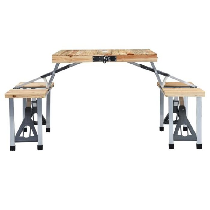 Vidaxl Table de camping pliante 4 places - 34% de remise