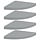 Lot de 4 étagères d'angle flottantes gris - 34% de remise