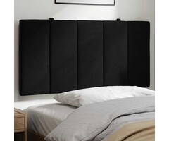 Vidaxl Coussin de tête de lit 100 cm en velours noir - 39% de remise