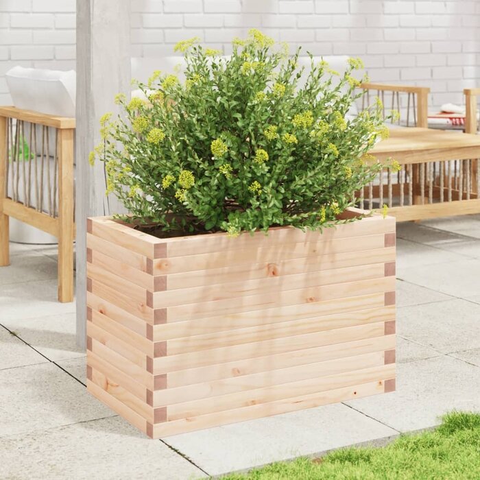 Vidaxl Jardinière en bois de pin massif 70x40x45,5 cm - 34% de remise