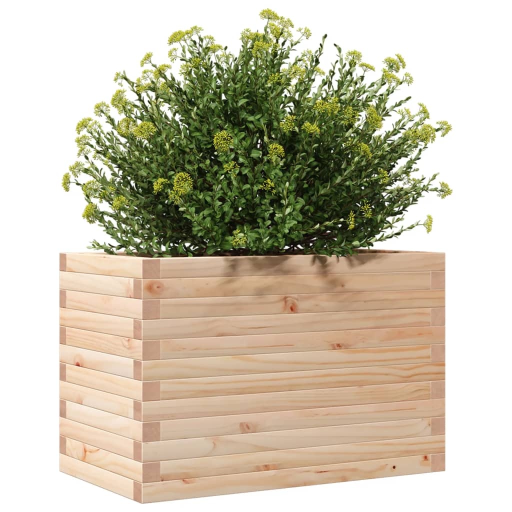 Vidaxl Jardinière en bois de pin massif 70x40x45,5 cm - 34% de remise